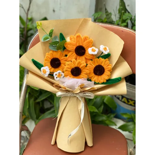 Bó Hoa Kẽm Nhung Hướng Dương