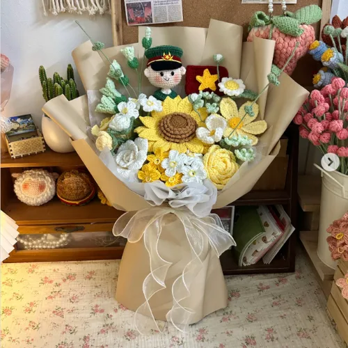 Bó Hoa Len Tặng CHú Bộ Đội