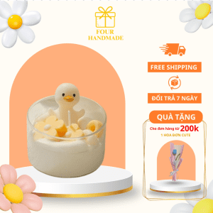 nến thơm hình vịt dễ thương