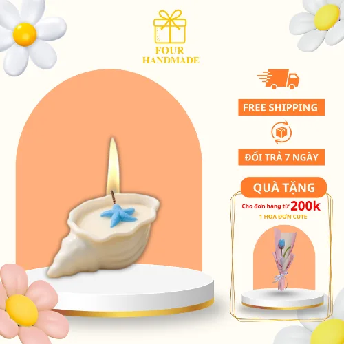 Nến thơm sò - Nến thơm decor handmade