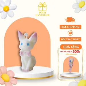 Nến thơm tạo mô hình chú mèo dễ thương