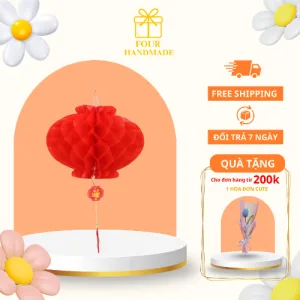 Set 10 Đèn Lồng Đỏ Trang Trí Tết